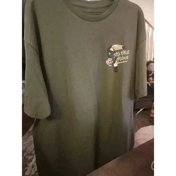 It’s Chill O’Clock Somewhere Pocket T-Shirt Sz XL Excellent CR6 NWT - Picture 2 of 6